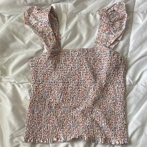 Old Navy Floral Smocked Women's Top